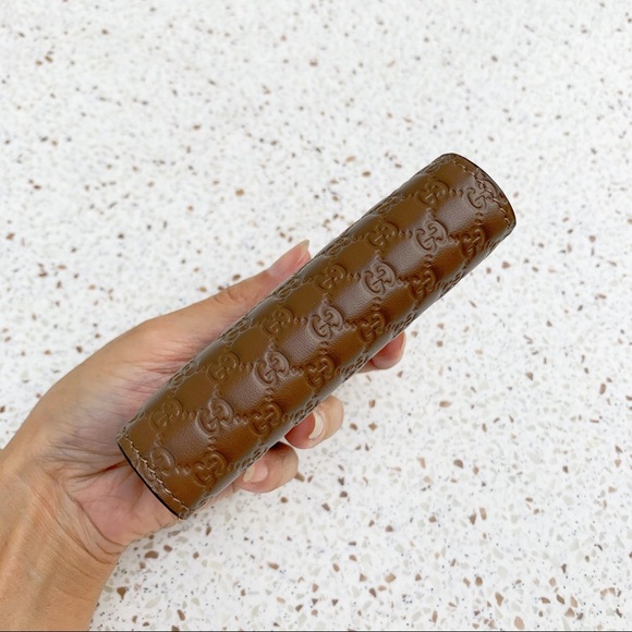 NWT Authentic Gucci Leather Flap Cover Mini Wallet - Picture 3 of 7